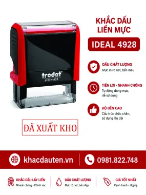 KHẮC DẤU ĐÃ XUẤT KHO – NHANH CHÓNG, RÕ NÉT, CHUYÊN NGHIỆP